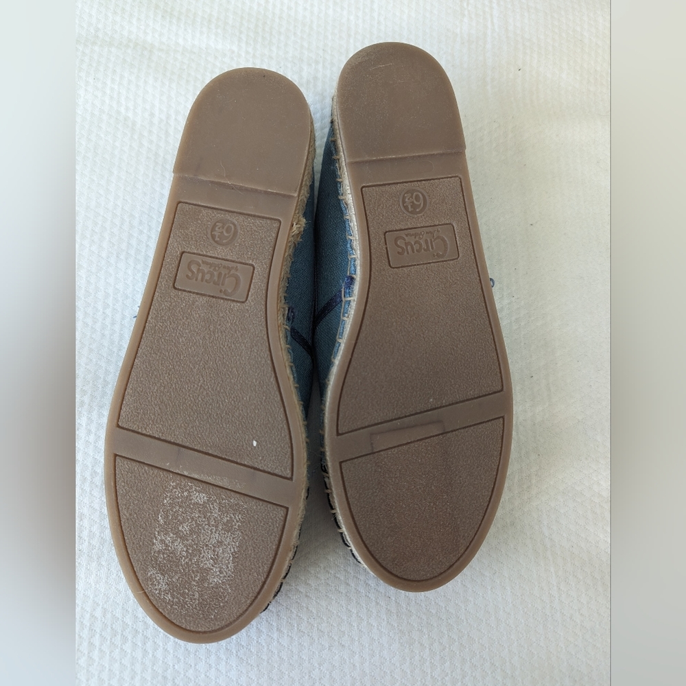 Sam Edelman Women's Circus Embellished Chambray Loretta Espadrille Size 6.5 - Picture 6 of 9